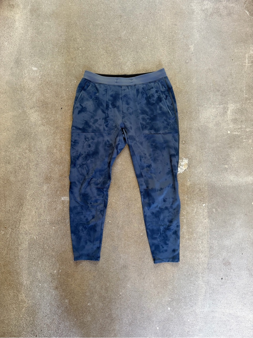 Lululemon Men’s Textured Tech Pant 29" Diamond Dye Iron Blue True Navy Size XL - Picture 6 of 9